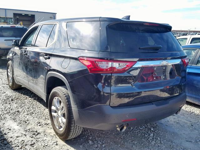 1GNERFKW3JJ165690 - 2018 CHEVROLET TRAVERSE L BLACK photo 3