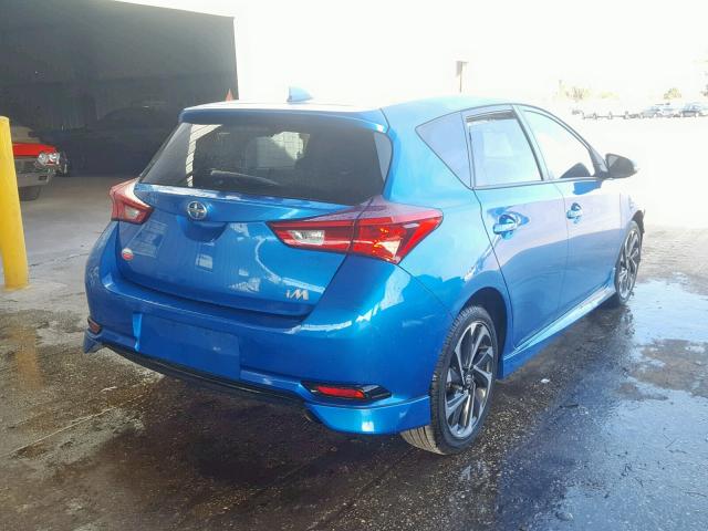 JTNKARJE9GJ517110 - 2016 TOYOTA SCION IM BLUE photo 4