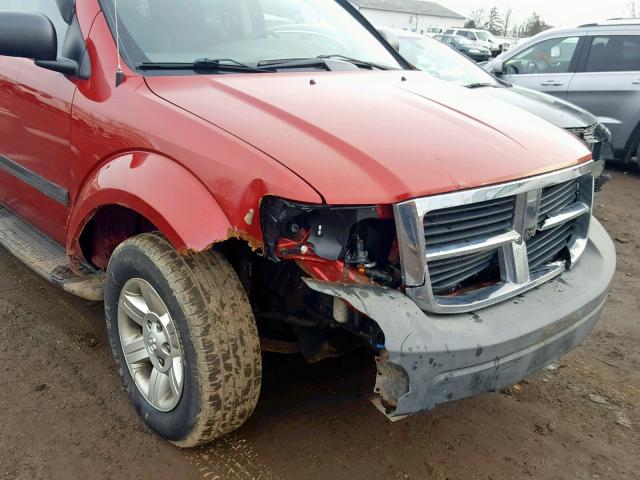 1D8HB38P47F556787 - 2007 DODGE DURANGO SX RED photo 9