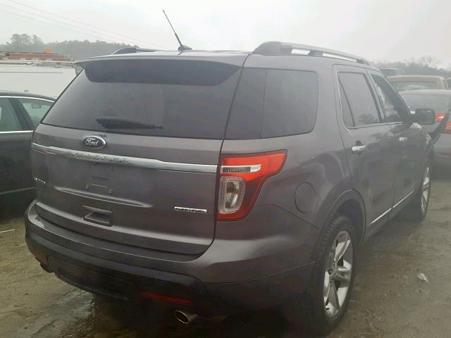 1FM5K7F88EGA70457 - 2014 FORD EXPLORER L GRAY photo 4