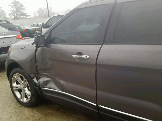 1FM5K7F88EGA70457 - 2014 FORD EXPLORER L GRAY photo 9