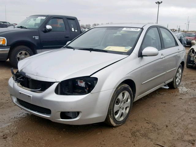 KNAFE221895603773 - 2009 KIA SPECTRA EX SILVER photo 2