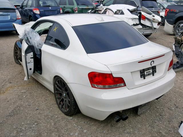 WBAUC73518VF22028 - 2008 BMW 135 I WHITE photo 3