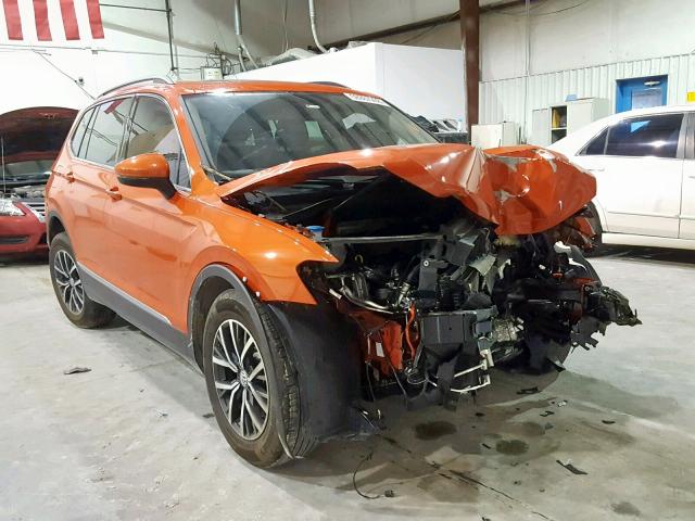 3VV3B7AX5JM191295 - 2018 VOLKSWAGEN TIGUAN SE ORANGE photo 1