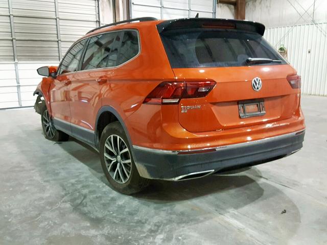 3VV3B7AX5JM191295 - 2018 VOLKSWAGEN TIGUAN SE ORANGE photo 3