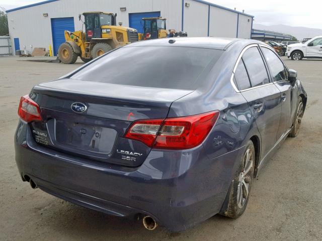 4S3BNEN67F3046470 - 2015 SUBARU LEGACY 3.6 GRAY photo 4