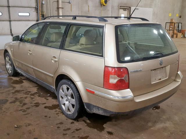 WVWYH63B52E330248 - 2002 VOLKSWAGEN PASSAT GLX 金色 照片 3