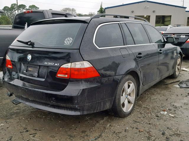 WBANN73546CN02103 - 2006 BMW 530 XIT BLACK photo 4