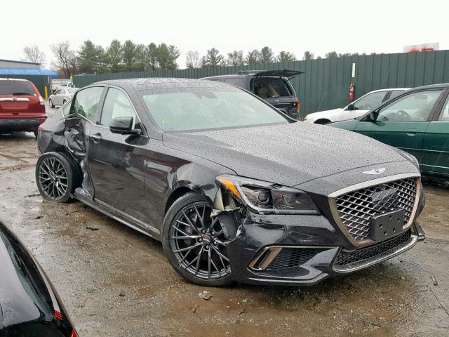 KMHGN4JB0JU250044 - 2018 GENESIS G80 SPORT BLACK photo 1