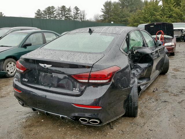 KMHGN4JB0JU250044 - 2018 GENESIS G80 SPORT BLACK photo 4