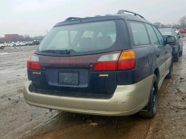 4S3BH6652Y6654465 - 2000 SUBARU LEGACY OUT BLUE photo 4