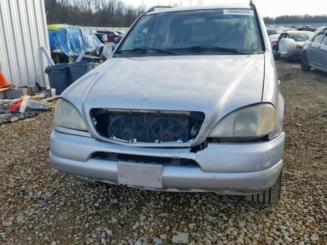 4JGAB72E4YA147181 - 2000 MERCEDES-BENZ ML 430 SILVER photo 9