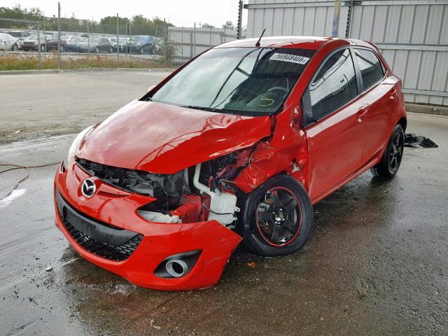 JM1DE1LY4E0176633 - 2014 MAZDA MAZDA2 TOU RED photo 2