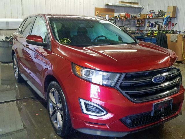 2FMPK4APXGBB58622 - 2016 FORD EDGE SPORT RED photo 1