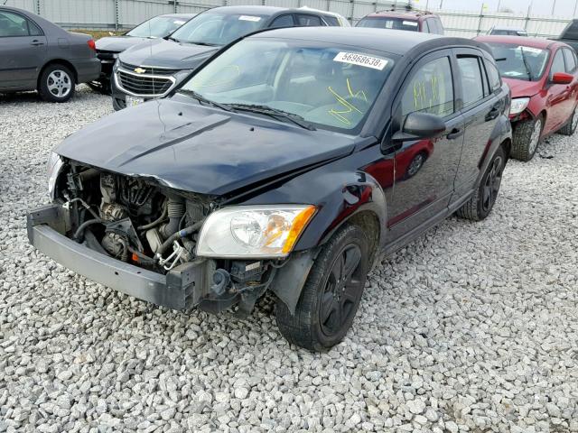 1B3HB48B67D542881 - 2007 DODGE CALIBER SX BLACK photo 2