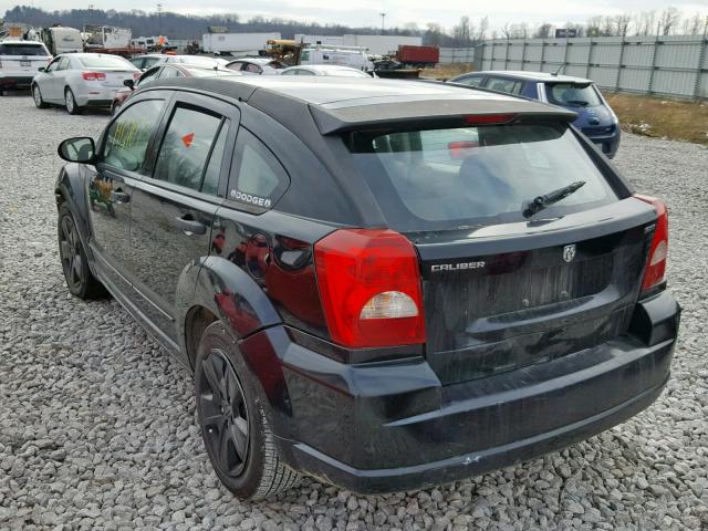 1B3HB48B67D542881 - 2007 DODGE CALIBER SX BLACK photo 3