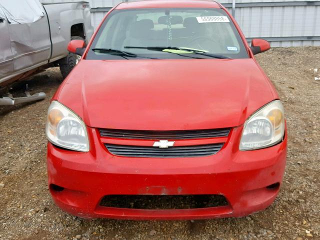 1G1AT58H197131471 - 2009 CHEVROLET COBALT LT RED photo 9