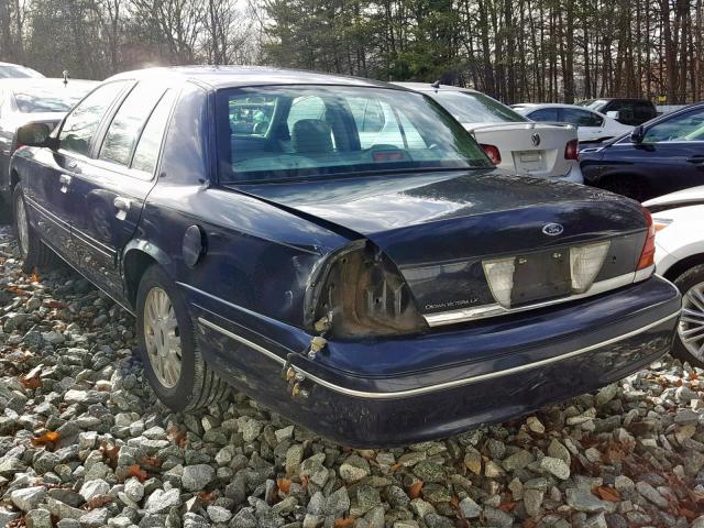 2FAHP74W93X122423 - 2003 FORD CROWN VICT BLUE photo 3