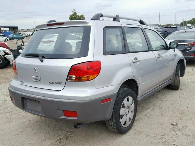 JA4LX31G13U116921 - 2003 MITSUBISHI OUTLANDER SILVER photo 4