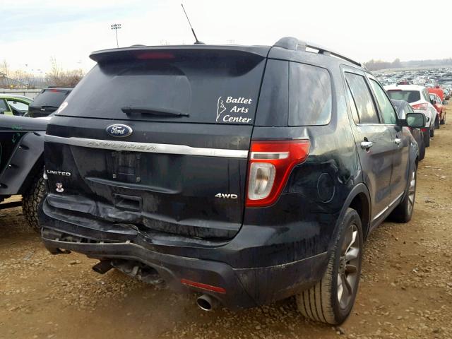 1FMHK8F88CGA79370 - 2012 FORD EXPLORER L BLACK photo 4