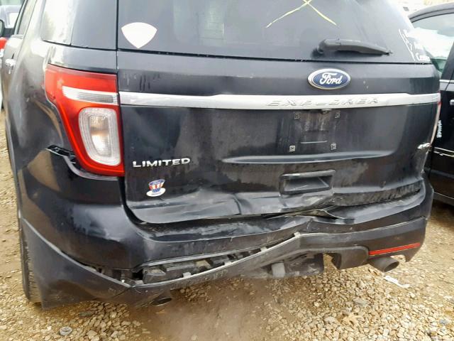 1FMHK8F88CGA79370 - 2012 FORD EXPLORER L BLACK photo 9