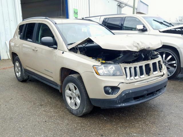 1C4NJCBA4HD186981 - 2017 JEEP COMPASS SP TAN photo 1