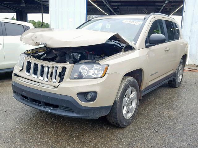 1C4NJCBA4HD186981 - 2017 JEEP COMPASS SP TAN photo 2