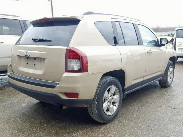 1C4NJCBA4HD186981 - 2017 JEEP COMPASS SP TAN photo 4