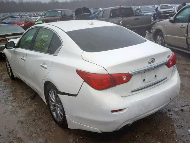 JN1BV7AP2EM681344 - 2014 INFINITI Q50 BASE WHITE photo 3