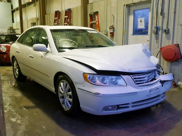 KMHFC46F46A132052 - 2006 HYUNDAI AZERA SE WHITE photo 1