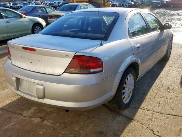 1C3EL46X13N598992 - 2003 CHRYSLER SEBRING LX SILVER photo 4