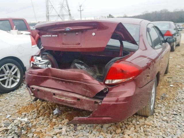 1FAFP55S94A140339 - 2004 FORD TAURUS SES BURGUNDY photo 4