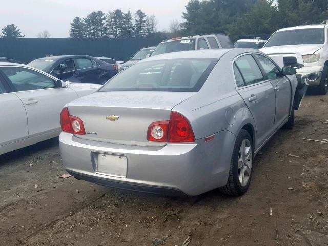 1G1ZA5EB9AF113190 - 2010 CHEVROLET MALIBU LS 银色 照片 4