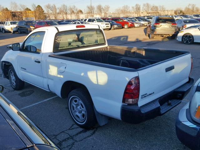 5TENX22N98Z504192 - 2008 TOYOTA TACOMA WHITE photo 3