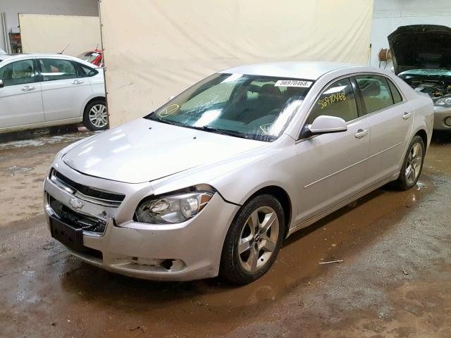 1G1ZC5E08AF151521 - 2010 CHEVROLET MALIBU 1LT SILVER photo 2