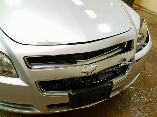 1G1ZC5E08AF151521 - 2010 CHEVROLET MALIBU 1LT SILVER photo 9