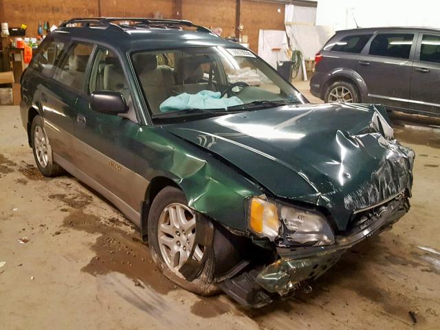 4S3BH665727665544 - 2002 SUBARU LEGACY OUT GREEN photo 1