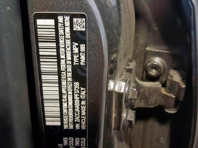 ZACCJAAB0HPF37358 - 2017 JEEP RENEGADE S 灰色 照片 10