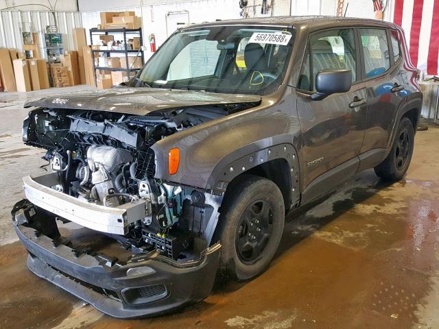 ZACCJAAB0HPF37358 - 2017 JEEP RENEGADE S 灰色 照片 2