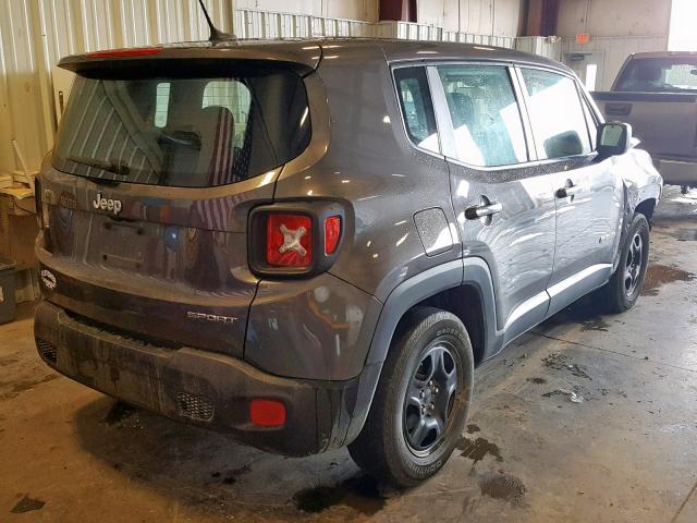 ZACCJAAB0HPF37358 - 2017 JEEP RENEGADE S 灰色 照片 4