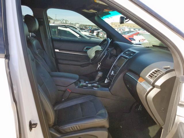 1FM5K8F81GGA20010 - 2016 FORD EXPLORER L WHITE photo 5