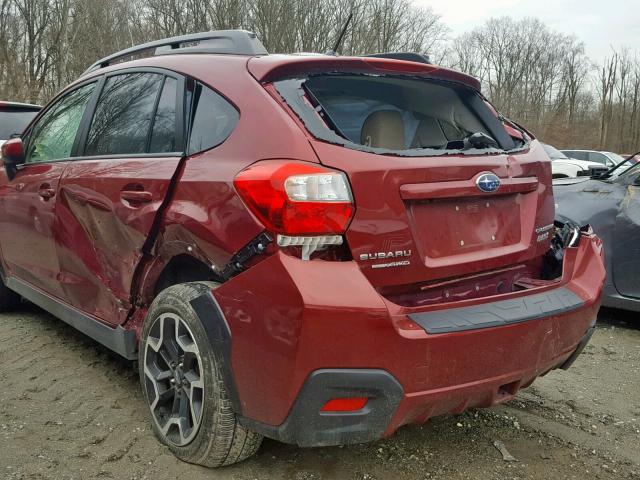 JF2GPABC5H8265177 - 2017 SUBARU CROSSTREK BURGUNDY photo 9