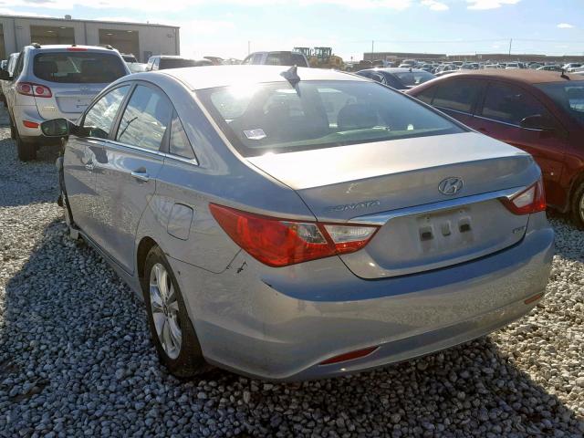 5NPEC4AC5BH135994 - 2011 HYUNDAI SONATA SE BLUE photo 3