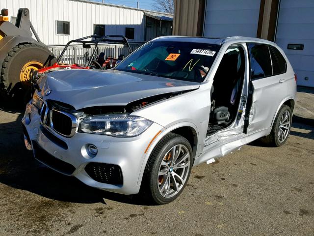 5UXKR0C59E0H27216 - 2014 BMW X5 SILVER photo 2