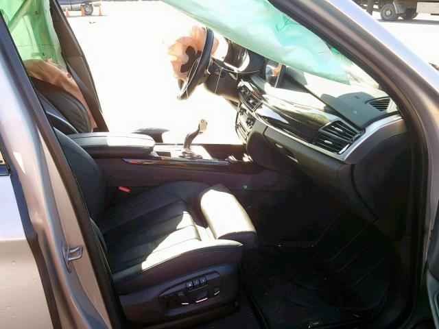 5UXKR0C59E0H27216 - 2014 BMW X5 SILVER photo 5
