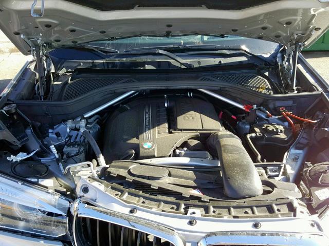 5UXKR0C59E0H27216 - 2014 BMW X5 SILVER photo 7