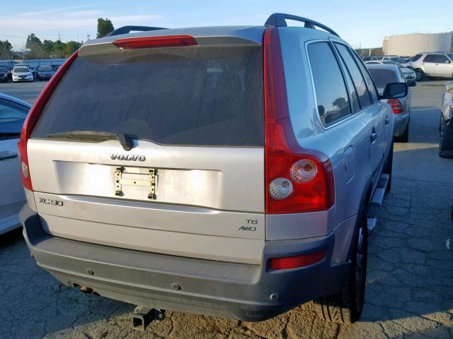 YV1CZ911551154083 - 2005 VOLVO XC90 T6 SILVER photo 4