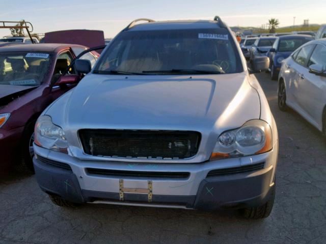 YV1CZ911551154083 - 2005 VOLVO XC90 T6 SILVER photo 9