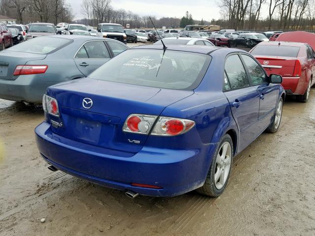 1YVHP80D265M32644 - 2006 MAZDA 6 S BLUE photo 4