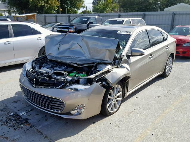 4T1BK1EB0EU078048 - 2014 TOYOTA AVALON BAS GOLD photo 2